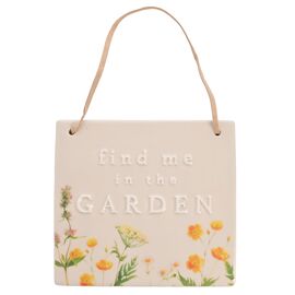 **MULTI 2** Country Living "Find Me In The Garden"  Plaque