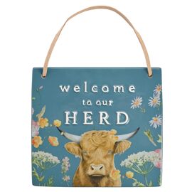 **MULTI 2** Country Living "Welcome To Our Herd" Plaque