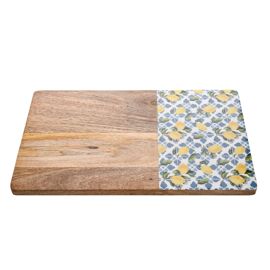 Country Living Mango Wood Chopping Board 41cms - Lemons
