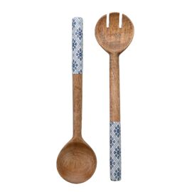 Country Living Mango Wood Set of Salad Servers