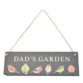 Country Living 30 x 10cm Slate Hanging Plaque "Dads Garden"