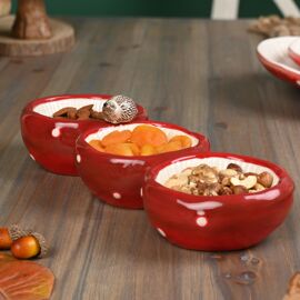 Country Living Toadstool & Hedgehog Triple Dish Serving Tray