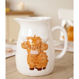 Country Living Highland Cow Pitcher