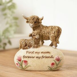 Country Living Highland Cow Mum and Baby
