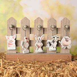 The Funny Farm Keyring CDU - Includes 30 Keyrings