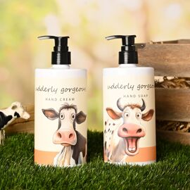 The Funny Farm Hand Soap & Hand Cream Set 500ml - "Udderly Gorgeous"