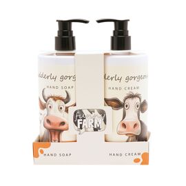 The Funny Farm Hand Soap & Hand Cream Set 500ml - "Udderly Gorgeous"