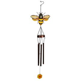 Country Living Solar Windchime - Bee 92cm