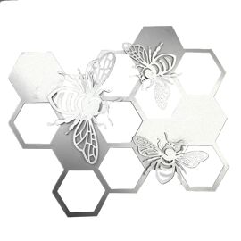 Bee & Honeycomb Wall Art 48cm