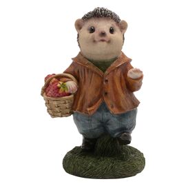 **MULTI 2** Country Living Hedgehog with Basket Figurine