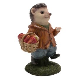 **MULTI 2** Country Living Hedgehog with Basket Figurine