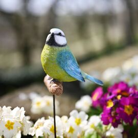 **MULTI 3** Country Living Garden Stake - Blue Tit