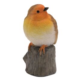 Country Living Robin on Tree Stump Figurine