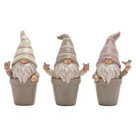 Country Living Set of 3 Mini Potted Gonks