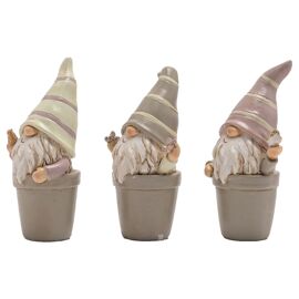 Country Living Set of 3 Mini Potted Gonks