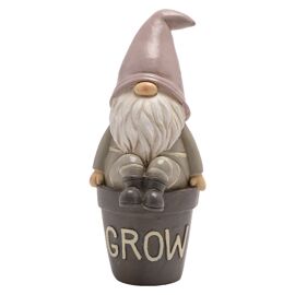 Country Living Gonk On a Slogan Flower Pot - Grow