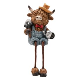 **MULTI 2** Country Living Highland Cow Shelf Sitter