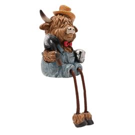**MULTI 2** Country Living Highland Cow Shelf Sitter