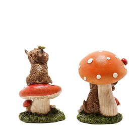 **ASTD MULTI 2** Country Living Highland Cows On Mushrooms