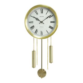 Rhythm Gold Roman Numeral Pendulum Wall Clock