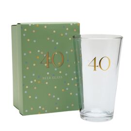 Confetti Beer Glass - 40