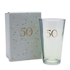 Confetti Beer Glass - 50