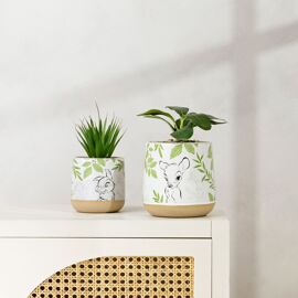 Disney Forest Friends Set of 2 Bambi Planters