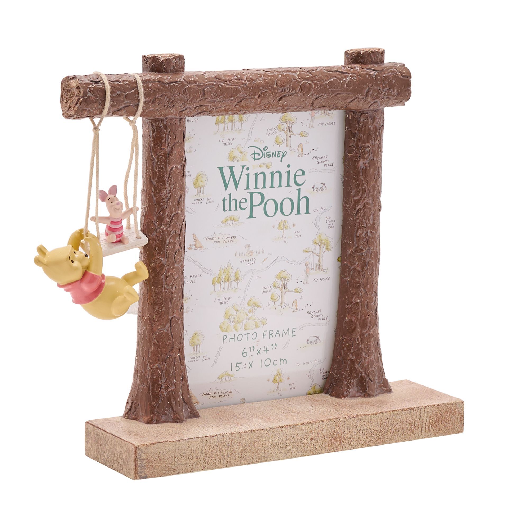 Winnie Pooh Picture Frame Resin Piglet Photo Picture discount Holder Disney vtg 4X2 Robin