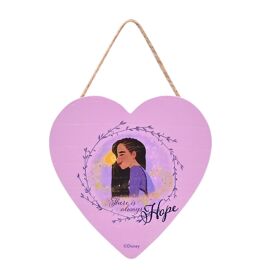 Disney Wish Hanging Heart Plaque 'There Is Always Hope'