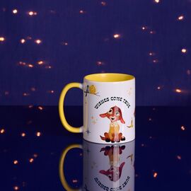 Disney Wish Yellow Handled Mug - Wishes Come True