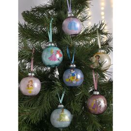 Disney Set of 7 Baubles - Princesses