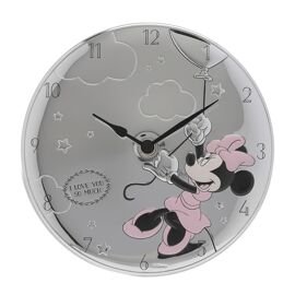 Disney Minnie Real Silver 999 Plated Wall Clock