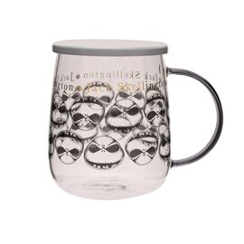 Disney Classic Collectable Glass Mug With Lid - Nightmare Before Christmas