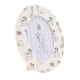 Disney Cats & Dogs Dog Print Oval Photo Frame 4" x 6"