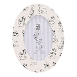Disney Cats & Dogs Dog Print Oval Photo Frame 4" x 6"