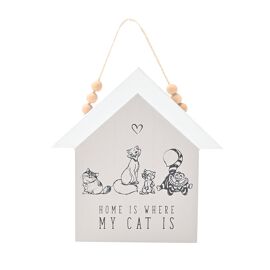 **MULTI 3** Disney Cats & Dogs House Plaque - Home Is Where My Cat Is