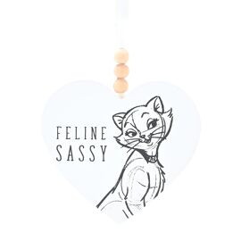 **MULTI 3** Disney Cats & Dogs Heart Plaque - Feline Sassy