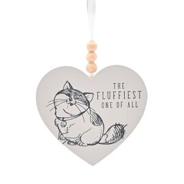 **MULTI 3** Disney Cats & Dogs Heart Plaque - The Fluffiest One Of All