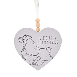 **MULTI 3** Disney Cats & Dogs Heart Plaque - Life is a Furry-Tale