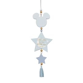 Disney Mickey Love You To The Moon & Back Hanging Plaque