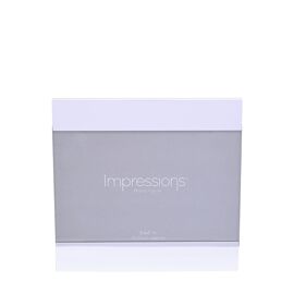 Impressions Shiny Silver Slide Photo Frame 6" x 4"