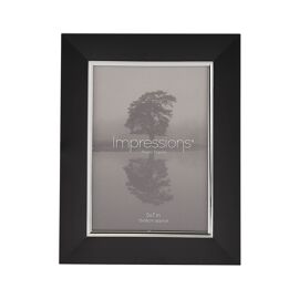 Impressions Black & Silver Aluminium Frame 5" x 7"
