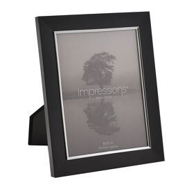 Impressions Black & Silver Aluminium Frame 8" x 10"