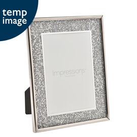 Impressions Silver Glitter Frame 5" x 7"