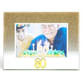 **MULTI 8** Gold Glitter / Acrylic Frame 5" x 3.5" - 80