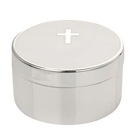 Faith & Hope Silverplated Cross Trinket Box