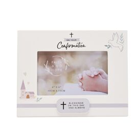Faith & Hope Plaque Frame 6" x 4" - Confirmation