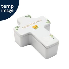 Faith & Hope Cross Trinket Box - Confirmation