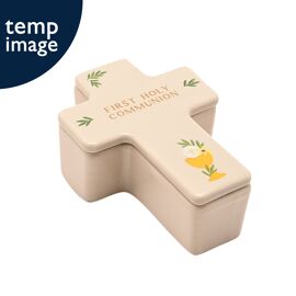 Faith & Hope Cross Trinket Box - Communion