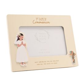 Faith & Hope Photo Frame 6'' x 4'' - Communion Girl